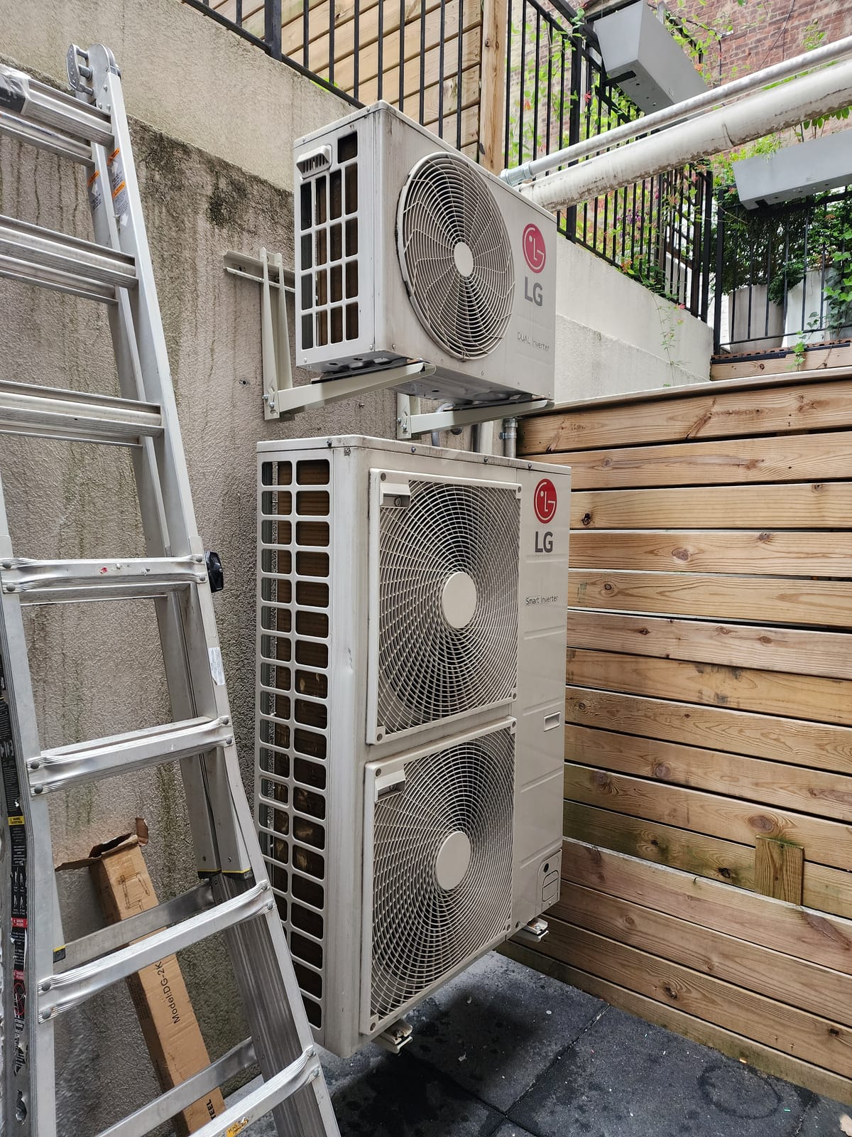 Pioneer condenser outdoor unit ready for installation