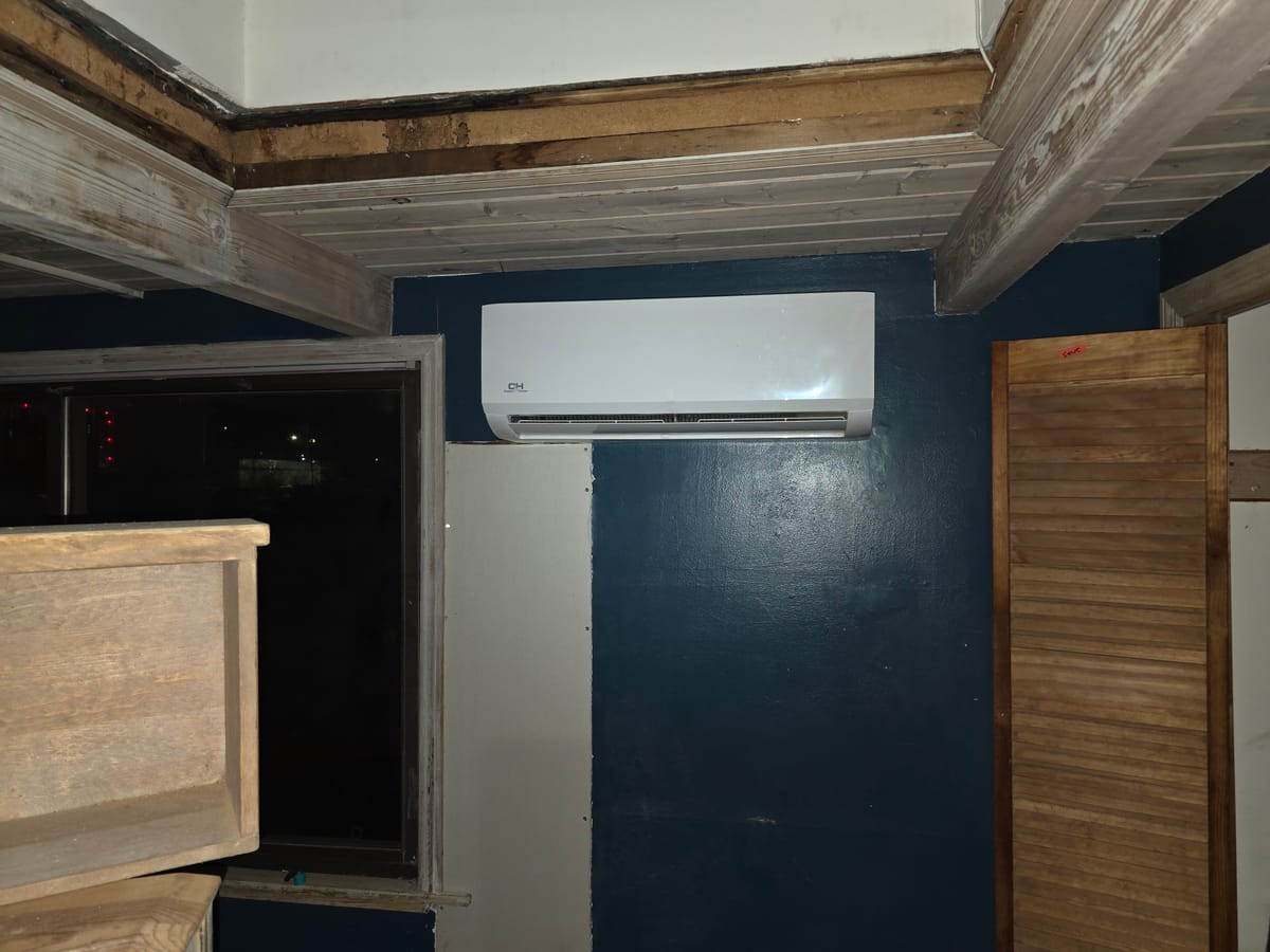Cooper Hunter mini split indoor unit mounted on wall